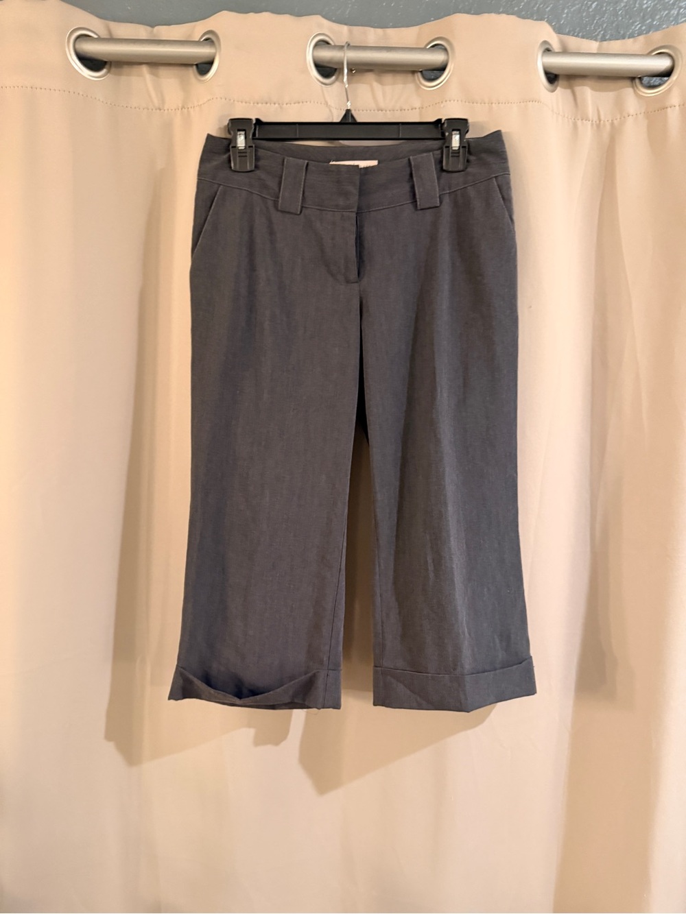 White House Black Market Gray Dress Capris